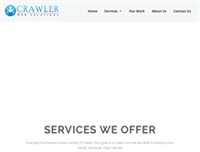 Tablet Screenshot of crawlerwebsolutions.com